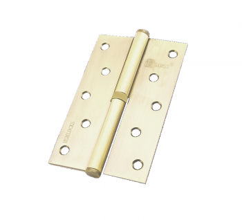 Петля МСМ 5"*3"*2,5мм SВ золото мат. (левая)