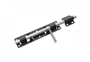 Засов дверной ЗД-300 (черный) ДОМАРТ