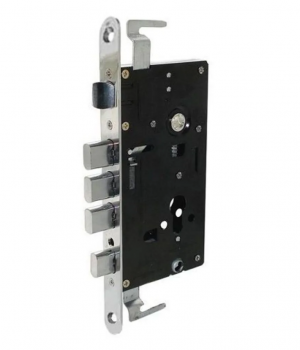 Корпус врезного замка 2524-3Р (Эконом) (632С) (закруг.планка) LEKSA