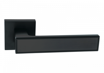 Ручки раздельные ABRISS R21.120 MBP/BL (черн.мат/черная вставка)
