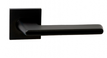 Ручки раздельные VETTORE R21.190 MBP/BL (черн.мат./черн.вставка)