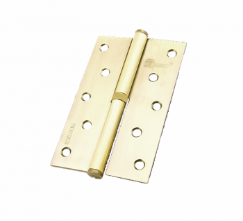 Петля МСМ 5"*3"*2,5мм PВ золото (левая)