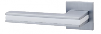 Ручки раздельные ABRISS R50.187 MCP/WH (мат.хром/белая вставка)