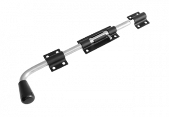 Засов гаражный ЗГ-350 (черный) ДОМАРТ