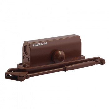 Доводчик ISPARUS 450 (от 120 до 170 кг) (коричневый) морозостойкий со скользящей тягой