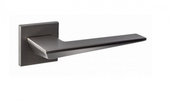 Ручка дверная РЕНЦ INDH 320-03 slim MBN "Кроне" мат.черный никель