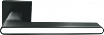 Ручки раздельные ABRISS R21.190 MBP/WH (черн.мат./белая вставка)