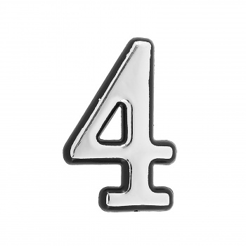 Цифра БОЛЬШАЯ Аллюр №4 хром
