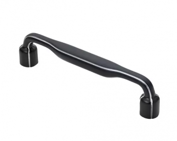 Ручка FitLine 3328 128 BL+SLD/Черный+Серебро
