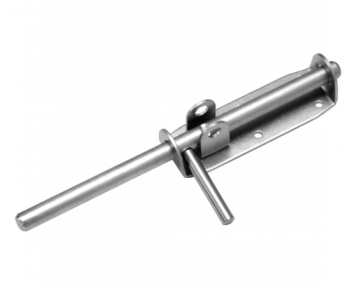 Засов воротный ЗВ-300 (с проушиной) цинк ДОМАРТ