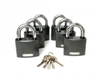 Замки висячий Apecs PD-01-63 (6 Locks + 5 Keys)