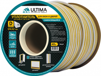 Уплотнитель ULTIMA Е150 (9*4) белый