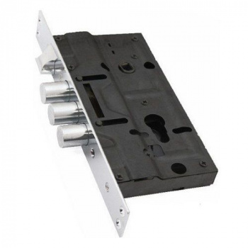 Корпус врезного замка 3024-3Р R (б/тяг; б/задвижки) LEKSA