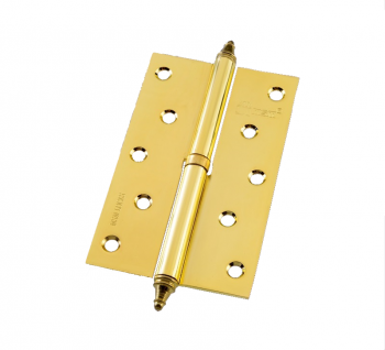 Петля МСМ 5"*3"*2,5мм (К) PВ золото (левая)